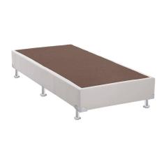 Base Box Sommier Solteiro Sintético Ortobom 30x88x188cm Branco