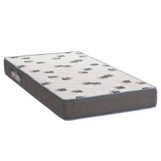 Colchão Solteiro Espuma D33 Light Ortobom 14cmx88cmx188cm Branco/Cinza