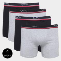 Kit Cueca Lupo Boxer 4 Peças