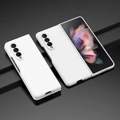 Capa de celular dobrável rígida e fina para PC para Samsung Galaxy Z Fold 4 5 Fold4 5G Fold5 Fold3 Fold2 Fold 3 2 Capas anti-queda, branca, para Samsung Z Fold 4