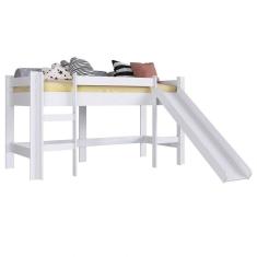 Cama Elevada Com Escorregador B1001 Branco