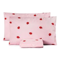 Jogo De Lençol Casal 3 Pçs Sem Elastico Algodão 150 Fios - LENNY ENXOV