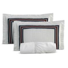 Jogo de Lençol King Percal 400 Fios Acetinados 03 Pç - SAFIRA ENXOVAIS