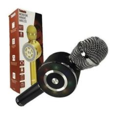 Microfone Bluetooth Sem Fio Karaoke Com Led Fm Mt-1035 - Tomate