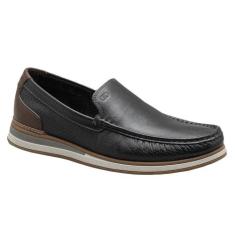 Mocassim Democrata Denim Flow Masculino - Preto, Preto, Marrom, 41