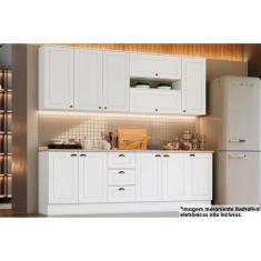 Cozinha Modulada Completa Americana 10 Peças (4Aéreos+3Balcões+3Comple
