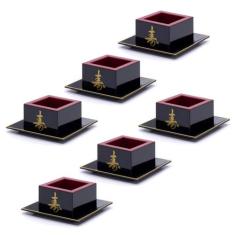 Kit C/6 Copos Sake Massu Saque Ideograma Japonês 65ml - ARTE CHARAO
