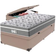 Cama Box Baú e Colchão Evolution Molas Ensacadas Solteiro Probel