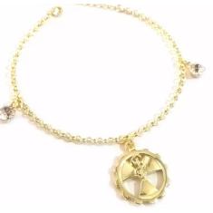 Pulseira Radiologia Profissão Folheado A Ouro 18k
