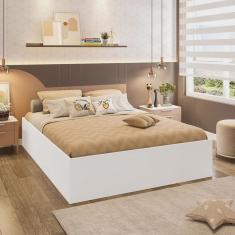 Cama Box Casal Juvenil para Quarto Lia Branco