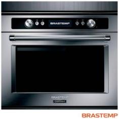 Micro-ondas de Embutir Brastemp Gourmand 40 Litros Inox com Sistema 3D e Sensor Cooking