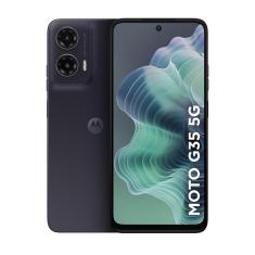 Smartphone Motorola Moto G35 5G 128GB 12GB RAM Boost Câmera Traseira Dupla 50MP + 8MP Selfie 16MP Tela 6.7&quot; Grafite