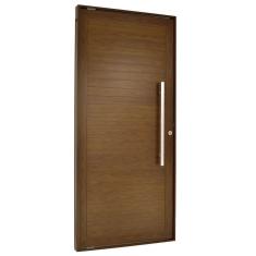 Porta Lambril Pivotante Com Puxador Esquerda Topsul 220x120cm Esquadrisul Marrom