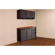 Kit de Cozinha Completa 2 Peças Estilo (1 Armário + 1 Balcão) C2P08 Ci