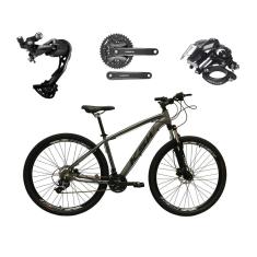 Bicicleta Aro 29 Ksw Xlt 27v K7 Câmbio Shimano Alívio Freios a Disco Hidráulicos Suspensão com Trava-Unissex