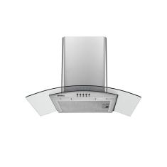 Coifa de Parede Mondial CF60-01 60cm Inox com Vidro Curvo Exaustor e Depurador 3 Velocidades Inox 220V
