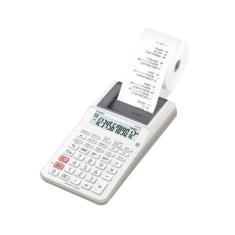 Calculadora com bobina Casio Hr-8RC-WE Branca 12 Dígitos Adaptador Bivolt Incluso