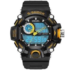 Relógio de Pulso Masculino Marca de luxo Smael exército WS-1385 Militar à prova d´água (Amarelo)