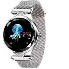Relógio Smartwatch Feminino Touch Screen Fashionable Style Prata