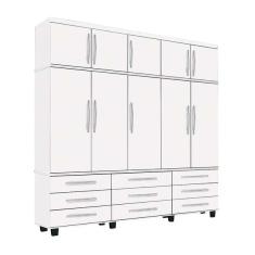 Guarda-roupa Casal Thor 10 Pt 9 Gv Branco
