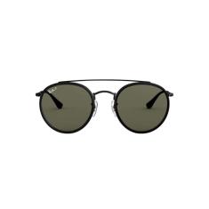 Óculos de Sol Ray-Ban Polarizado 0RB3647N 002/58 Tam 51 / Preto - Lentes Verde