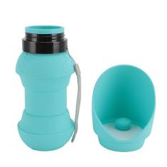 Garrafa de água para Animais de Estimação, Garrafa de água Dobrável para Viagem de Cães Garrafa de Beber de Silicone para Cães Com Tira Tigela de Garrafa de água para Cães