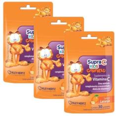 Kit 3 Supra C Kids Suplemento de Vitamina C Para Crianças em Goma Sabo