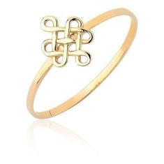 Anel Nó Do Amor Infinito Delicado Ouro 10k Puro As512 - MAEHLER JOIAS,