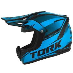 Mini Capacete Pro Tork Factory Edition Cross, AZUL, Único