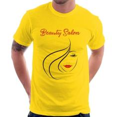 Camiseta Beauty Salon - Foca na Moda, Amarelo, M
