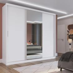 Guarda Roupa Casal com 3 Portas e 1 com 4 Espelhos 100% mdf London Yescasa