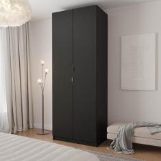 Guarda-Roupa 2 Portas Cabideiro 2 Gavetas Hera CabeCasa MadeiraOrigina