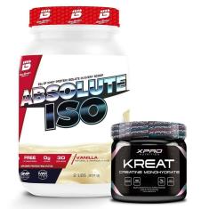 Whey Protein Absolute Iso 900g + Creatina 150g - XPRO Nutrition-Unissex