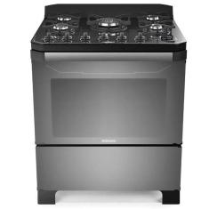 Fogão de Piso 5 Bocas Itatiaia Itamaster Ferro Fundido Automático Prata Bivolt