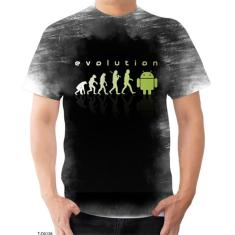 Camiseta Camisa Android Evolução Smartphone Celular