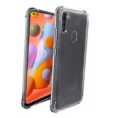 Capinha Protetora Compatível Samsung A11 com Tela de 6.4" Polegadas Capa Case Transparente Air Anti Impacto Proteção De Silicone Flexível