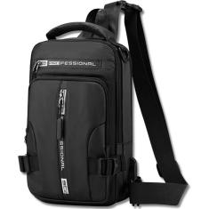 Bolsa Transversal Crossbody Média com Tiracolo e Entrada USB - ProFessional