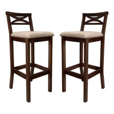 Conjunto 2 Banquetas Altas X Copacabana Capuccino