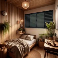 Veneziana Elite 6 Folhas Moveis 100 X 200 Vidro Liso Preto