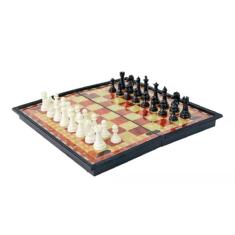 Jogo De Xadrez Magnético Tabuleiro Dobrável 32 Pçs Portátil