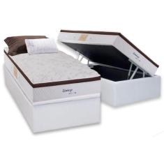Cama Box Baú Solteiro: Colchão Molas Herval Maxspring Edimburgo + Base