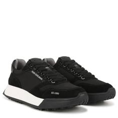 Sam Edelman Tênis feminino Layla, Camurça preta, 35