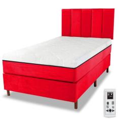 Cama Box e Colchão Magnético Massageador com Cabeceira - Eco Master - 