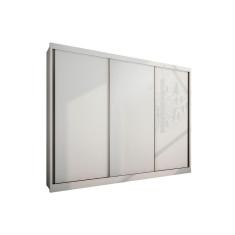 Guarda Roupa 3 Portas e 4 Gavetas Diamond/Londres Plus Branco - Novo Horizonte
