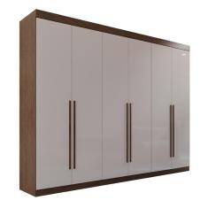 Guarda Roupa Casal 100% MDF 6 Portas 6 Gavetas Itália - Mais Móveis