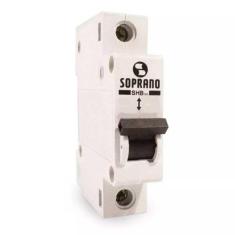 Disjuntor Unipolar Din Curva C 25a  Soprano