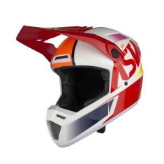 Capacete Asw Bridge Vermelho Branco Trilha Motocross, 56