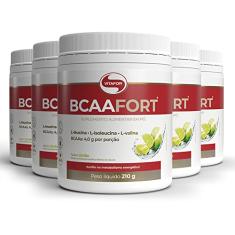 Kit 5 BCAA Fort Vitafor Vegano 210g Limão