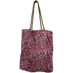 Bolsa Grande Indiana Juta Tipo Sacola Estampada - Sarat Moda Indiana