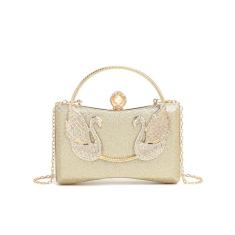 Bolsas de mão de strass para mulheres, bolsas de ombro de corrente brilhantes para noite, coquetéis, formaturas, casamentos, D